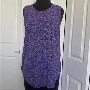 Chic Sleeveless Blue Blouse